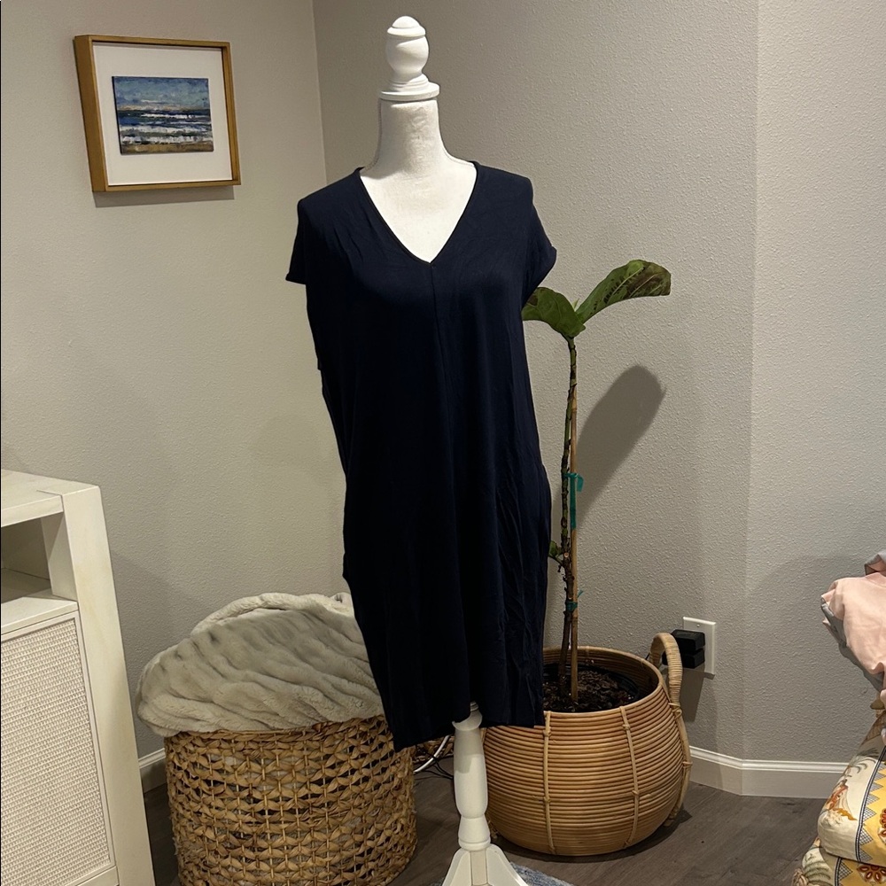 Lou & Grey Navy Midi Dress